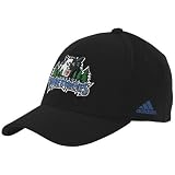 adidas Minnesota Timberwolves Black Basic Logo Wool Adjustable Hat