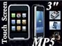 New 2GB 3" QVGA screen display (16:9) Touch Screen MP5 MP4 Mp3 GAME RMVB RM Player + support mini SD card to extend+ MIC and FM recording function