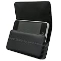 Quertasche fuer / Apple iPhone 3Gs 16GB - 32GB / iPhone 3G 8GB - 16GB / Horizontal Tasche Ledertasche Handytasche Etui mit Clip und Sicherheitsschlaufe*