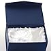 Amlong Crystal 3 Inch Blue Globe with 2 Inch Crystal Angled Stand and Gift Box