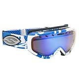 NEW SMITH PHENOM Spherical Snow Goggles Blue Dangerous Sensor Mirror
