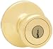 Kwikset Security Tylo Entry Knob, Polished Brass #400T 3 CP