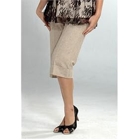 Women's Lauren Kiyomi Lurex Twill Crop Pants (Maternity)
