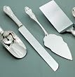 CAKE SET - CAKE KNIFE/SERVER SET, SILVER PLATED.