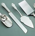 CAKE SET - CAKE KNIFE/SERVER SET, SILVER PLATED.