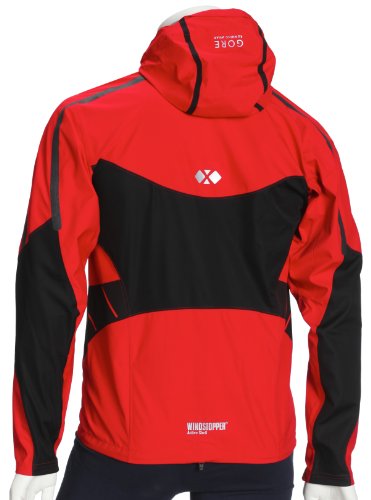 Gore X-Running Running Wear Men's Jacket Active Shell - Red, M