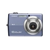 Casio Exilim EX-Z600BE 6MP Digital Camera with 3x Optical Anti-Shake Zoom (Blue)