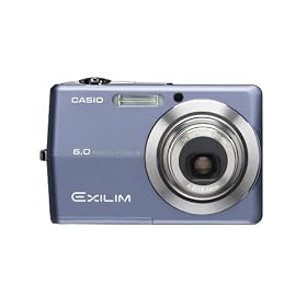 Casio Exilim EX-Z600BE 6MP Digital Camera with 3x Optical Anti-Shake Zoom (Blue) 