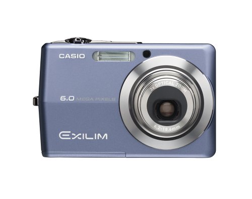 Casio Exilim EX-Z600BE 6MP Digital Camera with 3x Optical Anti-Shake Zoom Blue.