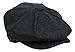 Men's Classic 8 Panel Wool Blend Newsboy Snap Brim Collection Hat