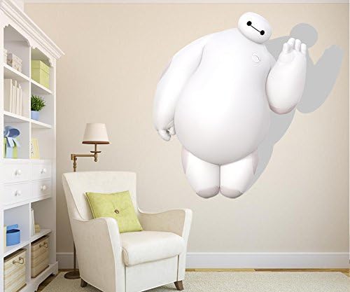 Fantacy 3D Bighero 6 Baymax Wall Decal Kids Room Wall Sticker Cartoon Art Decal Home Decor