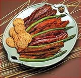 Wild Alaskan Smoked Salmon Strips, Two and a half full pounds, five packages, each with it's own flavor: honey, teryaki, sweet-n-sour, cajun and regular.