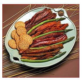 Wild Alaskan Smoked Salmon Strips, Two and a half full pounds, five packages, each with it's own flavor: honey, teryaki, sweet-n-sour, cajun and regular.
