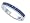0.60 cts Sapphire Band in 18k White Gold Size 4 LIFETIME WARRANTEE
