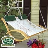Double Rope Swing- White/Oak by Pawleys Island Hammock Company The Hammock Source