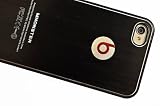 2012 MODEL Beats By Dr Dre Printed Logo on iPhone 4/4S Case/ Brushed Metal – BLACK – SHIPS SAME DAY!!!