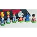 Weible Spiele 01672 - Schachfiguren handbemalt, Königshöhe 72 mm