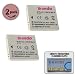 2 PACKS - HIGH Power NB-4L replacement Battery for your Canon PowerShot SD1100 IS - Free DB Roth Micro Fiber cleaning cloth included