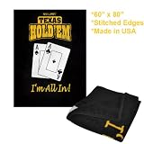 Texas Holdem Blanket - 60 inch x 80 inch