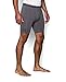 Under Armour Men's HeatGear Armour Compression Shorts – Mid, Carbon Heather (090)/Black, Large