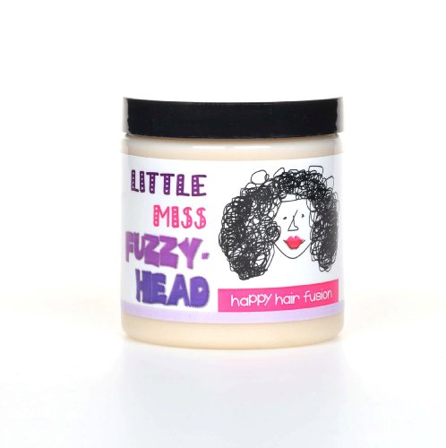 WEN Hair care:Little Miss Fuzzy Head - Happy Hair Fusion - 8 oz: Styling Aid + Moisture - Leave-in / Deep Conditioner - Reduces Frizzy Ends - Defines Curl - 100% Natural Images