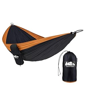 TimberRec Double Hammock - XL Parachute Camping Hammock for Indoor and Outdoor Use - Great for Hiking, Backpacking, in the Yard or on the Beach!