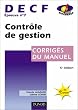Contr�le de gestion, DECF num�ro 7 : Corrig�s du manuel