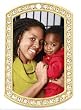 Custom Dogtag Photo Pendant Created From Your Favorite Photo- (small 1.125"x2") Gold Cubic