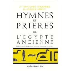 Hymnes et Pri�res de l'Egypte ancienne