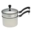 Farberware Classic Series 2-Quart Saucepan with Double Boiler Insert and Lid