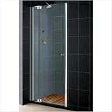 Allure 54 Frameless Pivot Shower Door with Matching Shower Tray Tray Size: 36, Drain Location: Left Hand Side