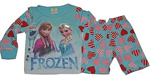 Frozen Elsa & Anna Pajamas 2 Piece Set, Size 6t