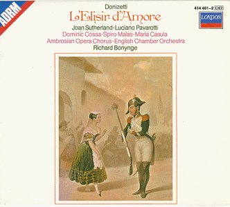 CD-Charts  Music : Donizetti - L'elisir d'amore / Sutherland · Pavarotti · Cossa · Malas · Casula · ECO · Bonynge