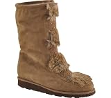 Bruno Magli Women's Marjory Boots,Taupe Suede/Rabbit Fur,38.5 M EU