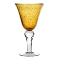Glass Goblets Set of 6 - Amber