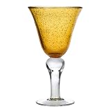 Glass Goblets Set of 6 - Amber