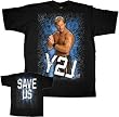 WWE Wrestling Y2J Jericho Black T-shirt Tee