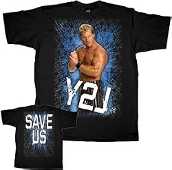 WWE Wrestling Y2J Jericho Youth Black T-shirt Tee
