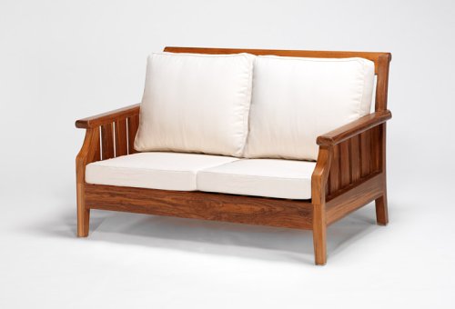  : Panama Two Seat Wooden Sofa