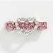 Pet Supplies : Rhinestone Heart Dog Barrette - Jewel of My Heart Barrette - Pink Rhinestones