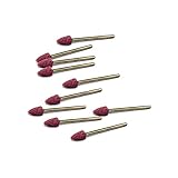 JINTONG ゴム砥石 2.35mmシャンク コーン ヘッド セラミック 研磨 マウント10個入り