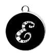 Fleur De Lis Monogram Necklace - E Fleur De Lis Monogram Necklace - E