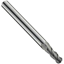 Niagara Cutter MEB430 Carbide Ball Nose End Mills, Inch, Uncoated (Bright) Finish, Roughing and Finishing Cut, 30 Degree Helix, For Use With All Materials