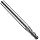 Niagara Cutter MEB430 Carbide Ball Nose End Mills, Inch, Uncoated (Bright) Finish, Roughing and Finishing Cut, 30 Degree Helix, For Use With All Materials