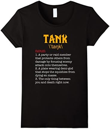 Women's Funny Tank Shirt WoW T-Shirt Gaming Tee Men Women Medium Black