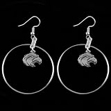 NCAA Southern Miss Golden Eagles School Charm Hoop Earrings