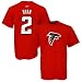Reebok Atlanta Falcons #2 Matt Ryan Red Player T-shirt Image of Reebok Atlanta Falcons #2 Matt Ryan Red Player T-shirt