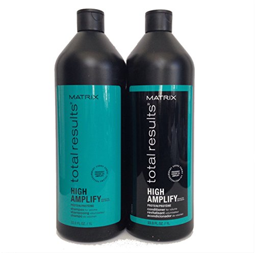Matrix Total Results High Amplify Shampoo & Conditioner Liter Set 33.8oz Each