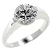 Sterling Silver Round Cut Cz Promise Wedding Engagement Solitaire Ring