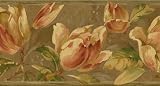 Bronze Tulip Wallpaper Border